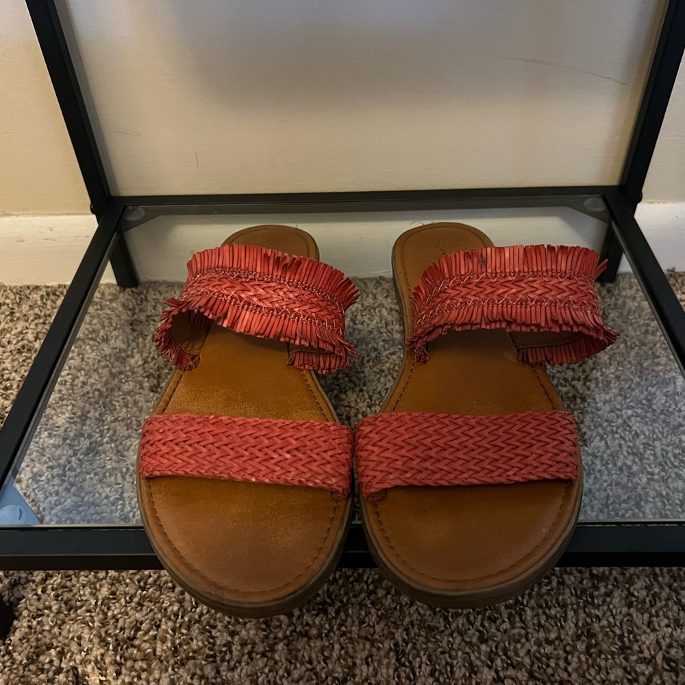 Crochet sandals